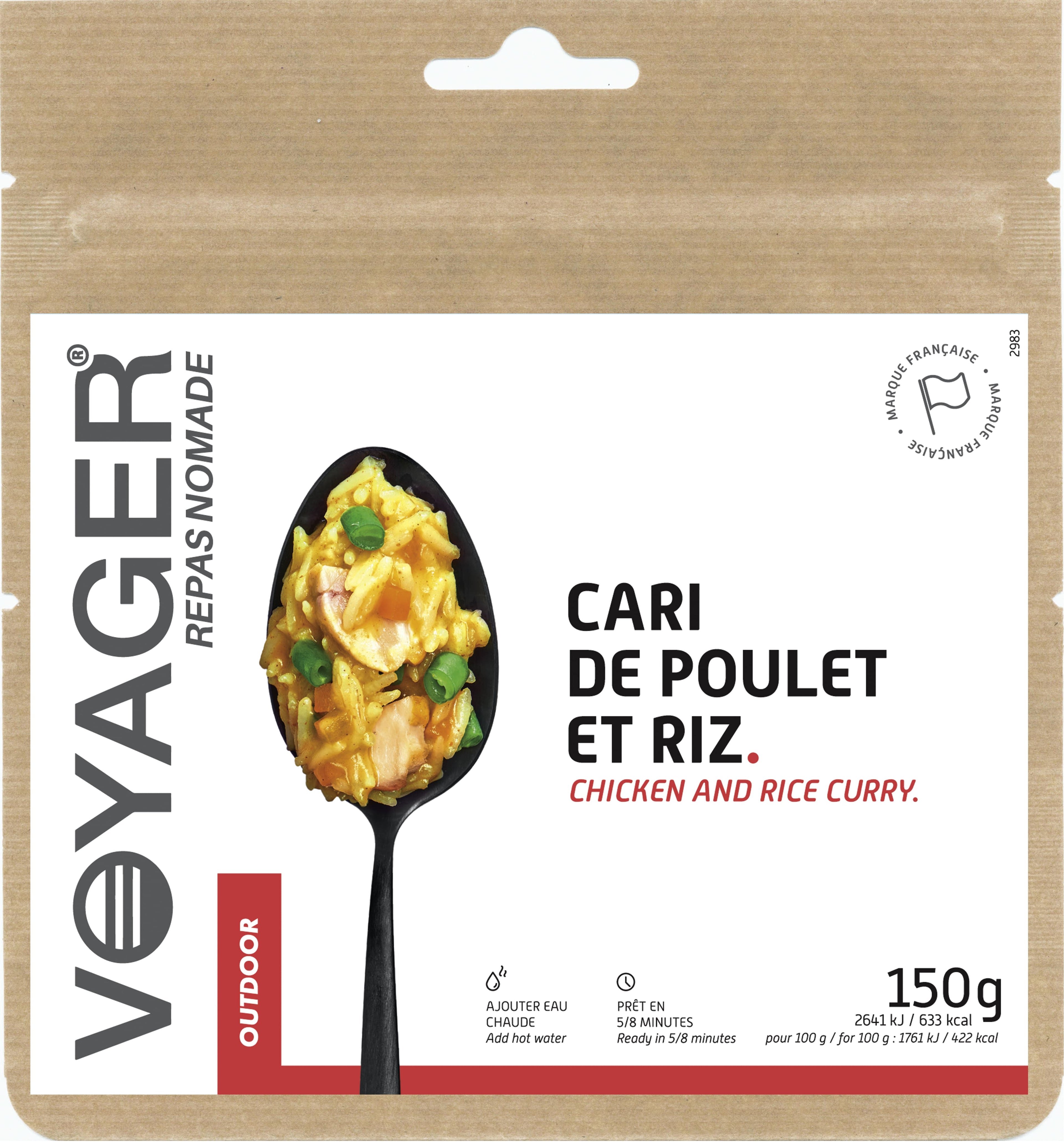 Cari de poulet et riz