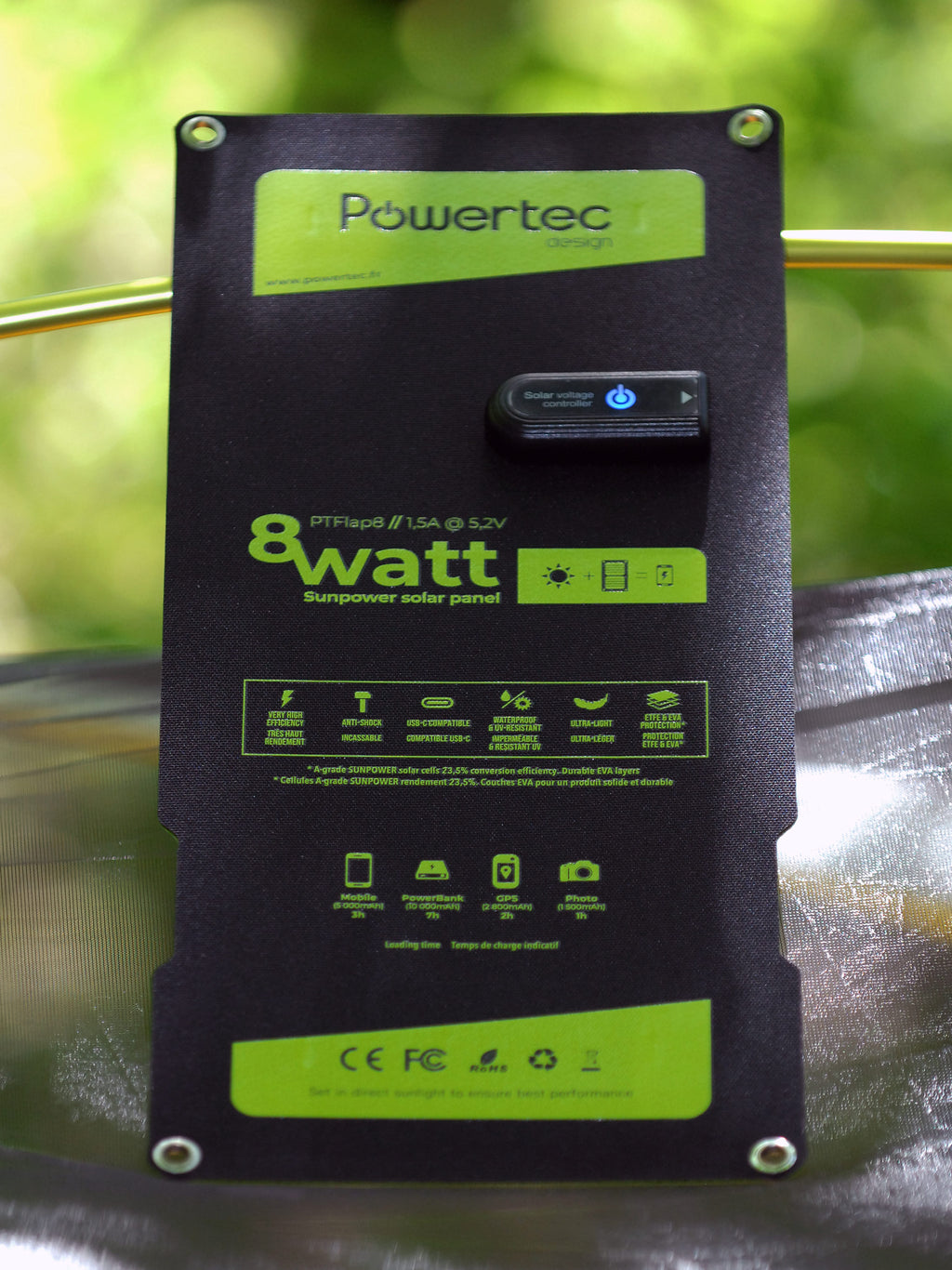 Chargeur Solaire PT FLAP 8