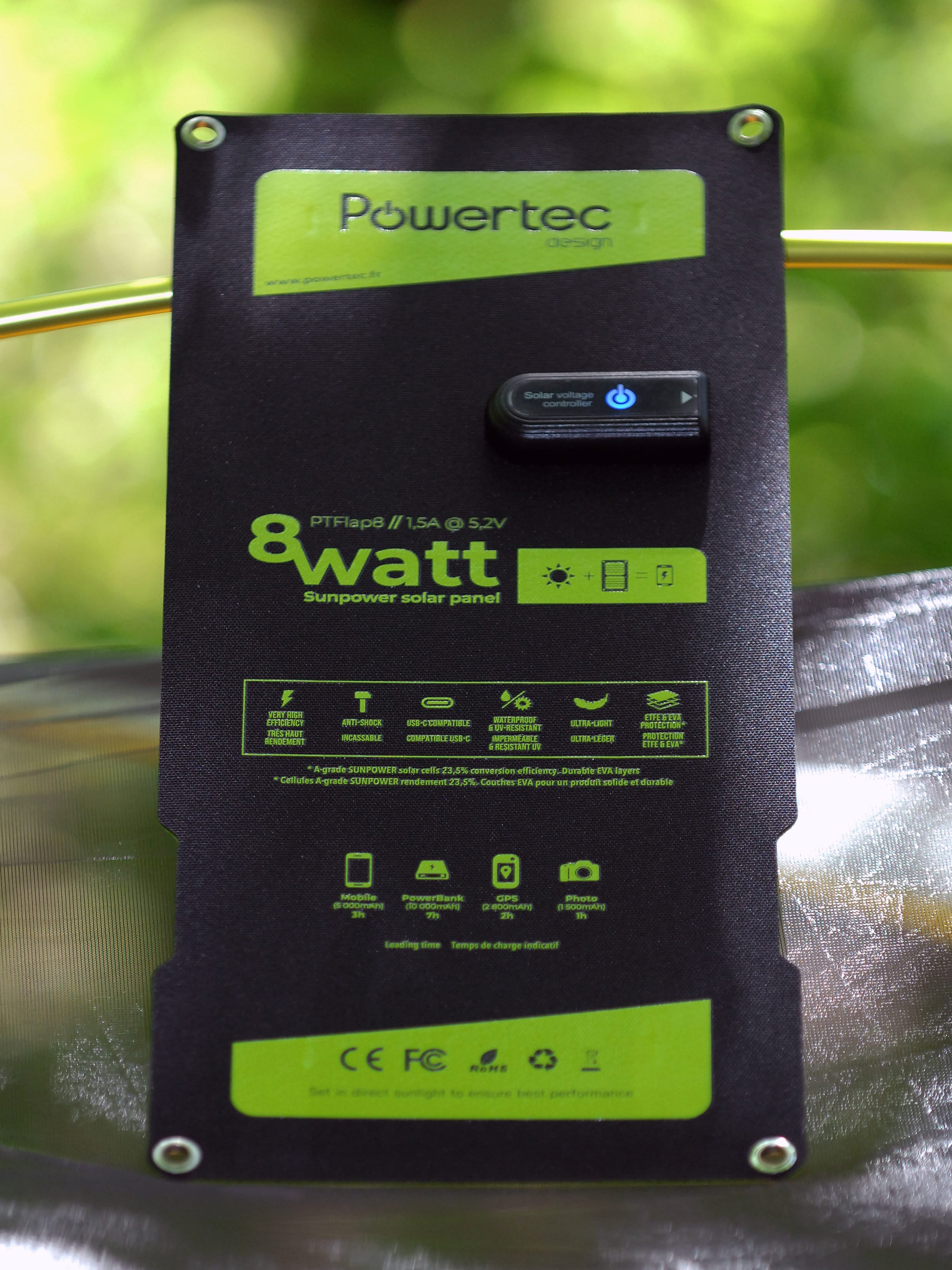 Chargeur Solaire PT FLAP 8