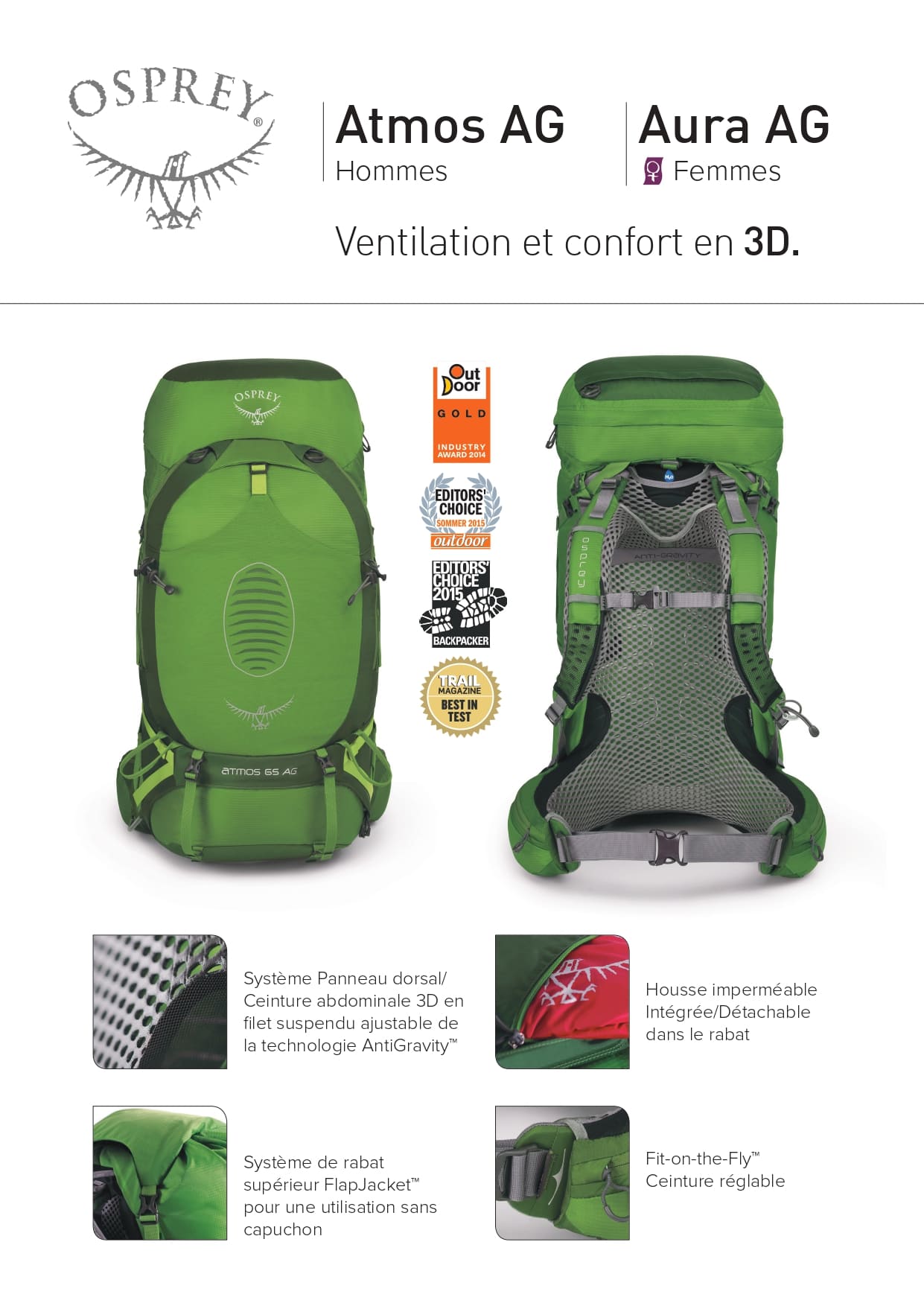 Sac à dos Atmos AG 50L